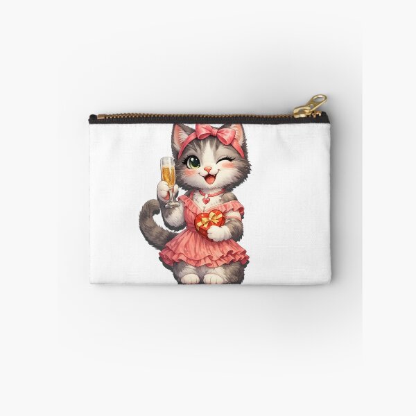 Item preview, Cute Cat Celebrating National Girlfriends Day – A Sweet Story of Love & Friendship designed and sold by Ach&Koor.