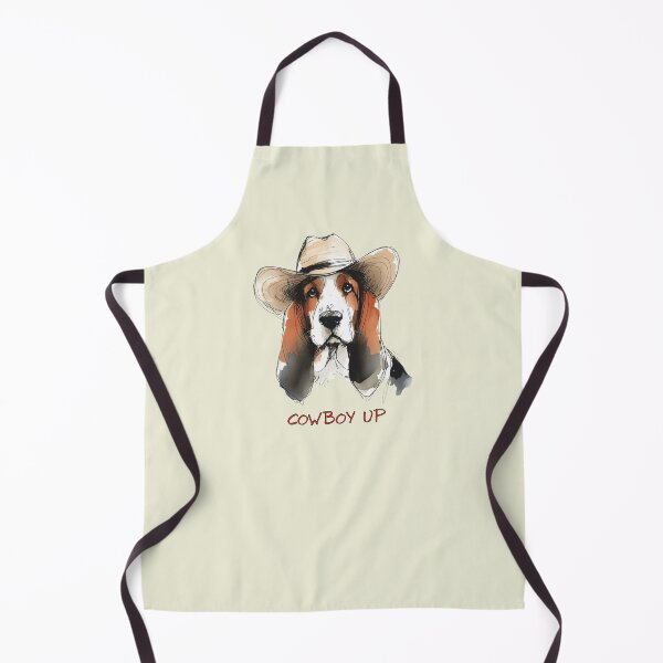 Item preview, Cowboy Up Basset Hound designed and sold by ZogDog Pro.