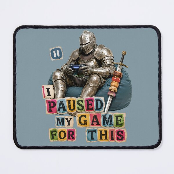Item preview, Paused My Game For This Medieval Knight Gaming designed and sold by VIVID COLORS CLUB.