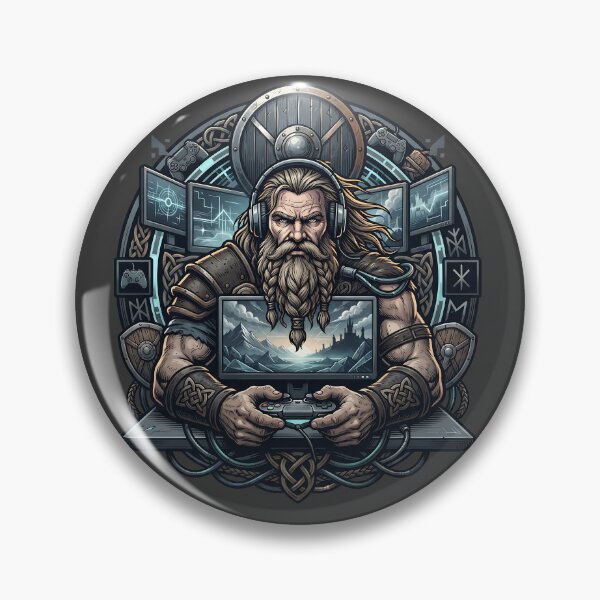 Item preview, Bearded Viking Esports Gamer Warrior Art designed and sold by MythicCotton.