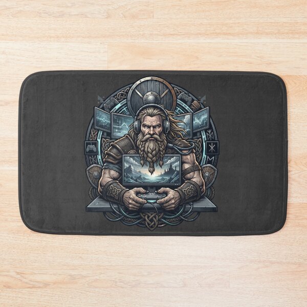 Item preview, Bearded Viking Esports Gamer Warrior Art designed and sold by MythicCotton.