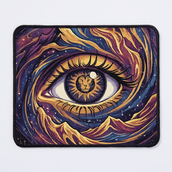 Item preview, Conquer Eye T-Shirt | Lion Eye Mountain Graphic Tee | Cosmic Vision Streetwear | Motivational Gothic Aesthetic Shirt designed and sold by designbyuzi.