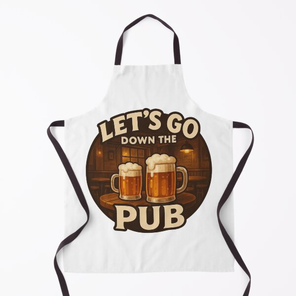 Item preview, Lets Go Down the Pub Funny Beer Drinking Tavern Design. designed and sold by The-T-In-Retro.