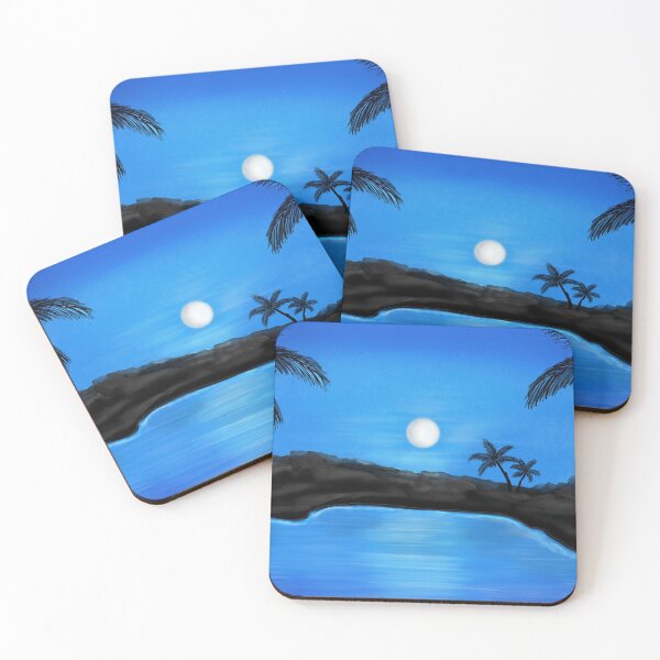 Item preview, Blue Moonlit Ocean Scene designed and sold by Expression By Holly.