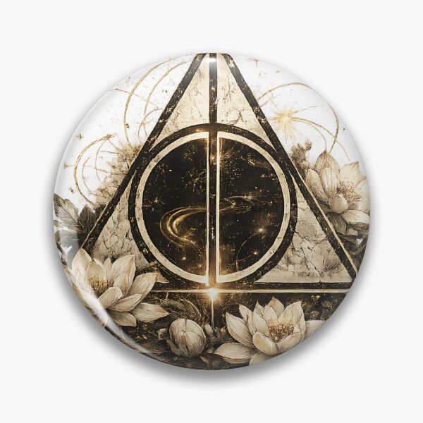 Item preview, Mystical Deathly Hallows Lotus Design gold  designed and sold by Slame Graphic Studio.