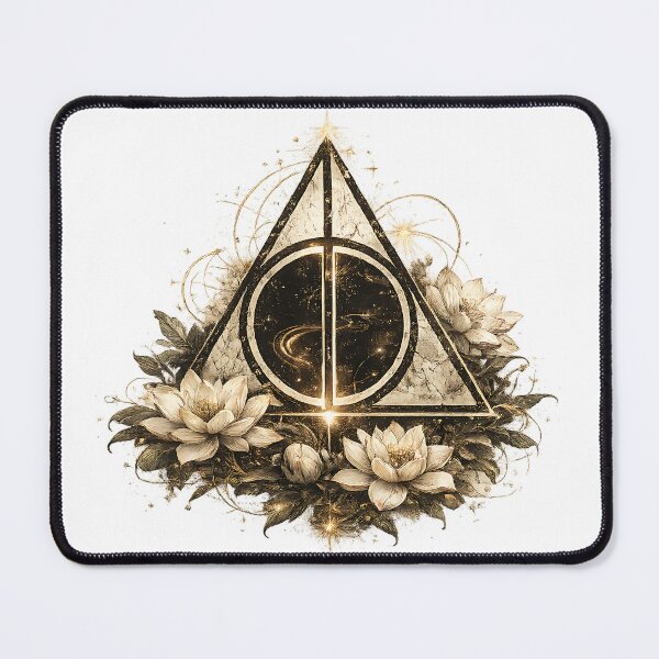 Item preview, Mystical Deathly Hallows Lotus Design gold designed and sold by Slame Graphic Studio.