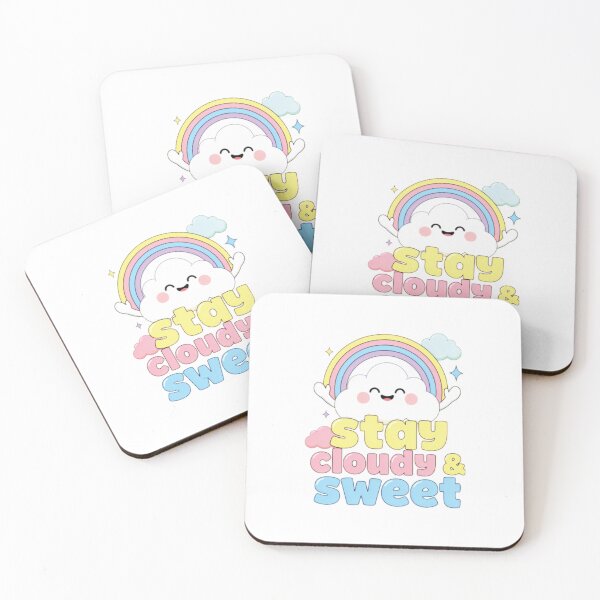 Item preview, Stay Cloudy & Sweet T-Shirt | Cute Kawaii Rainbow Cloud | Pastel Aesthetic Design designed and sold by Faisal  Shah.