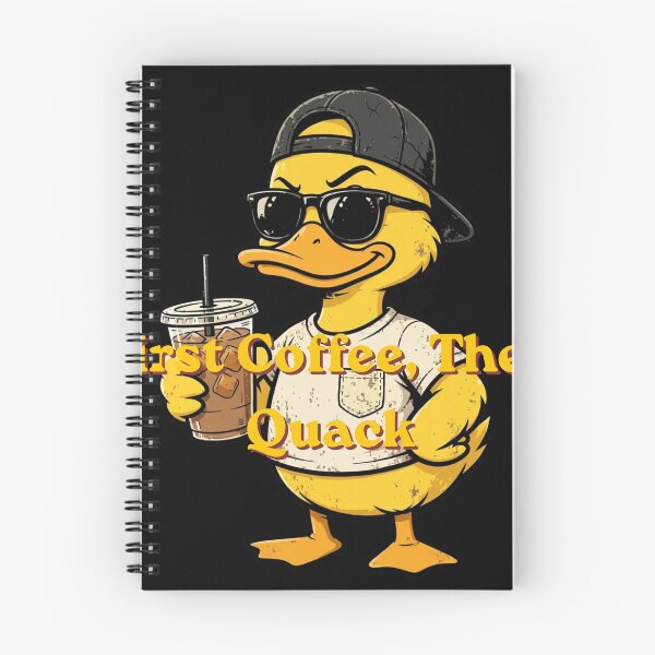Item preview, Just Keep Quacking Cute Duck with Coffee | Funny Kawaii Duck T-Shirt designed and sold by Penguin Mood .