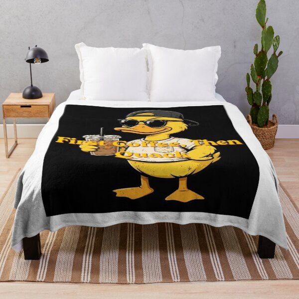 Item preview, Just Keep Quacking Cute Duck with Coffee | Funny Kawaii Duck T-Shirt designed and sold by Penguin Mood .