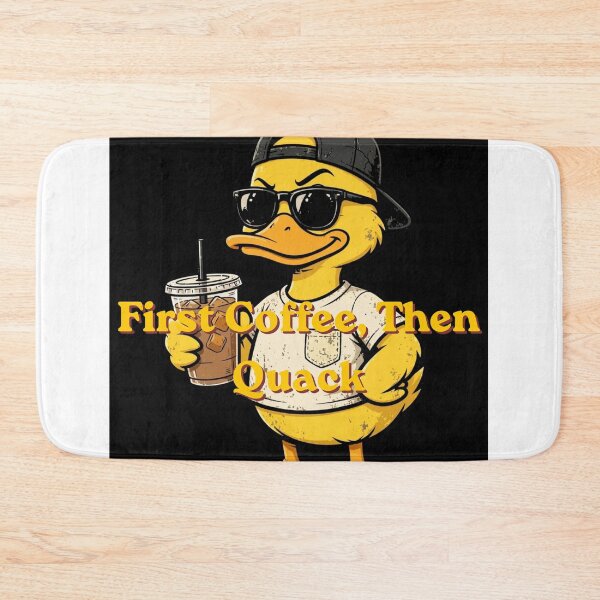 Item preview, Just Keep Quacking Cute Duck with Coffee | Funny Kawaii Duck T-Shirt designed and sold by Penguin Mood .