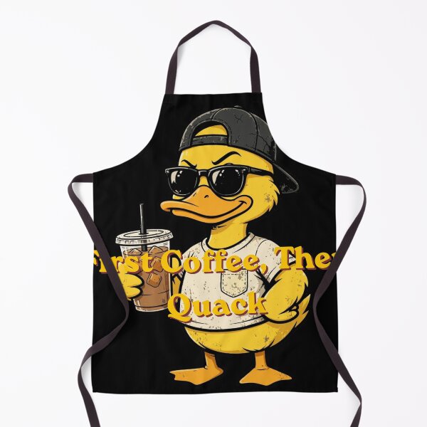 Item preview, Just Keep Quacking Cute Duck with Coffee | Funny Kawaii Duck T-Shirt designed and sold by Penguin Mood .