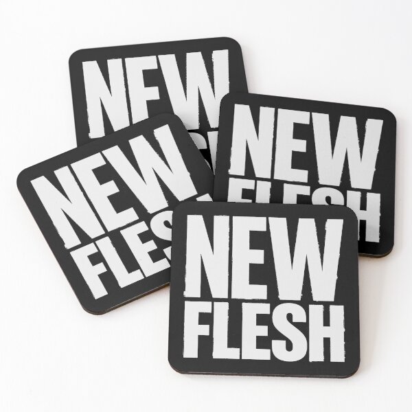 Item preview, NEW FLESH in White Grungy Letters designed and sold by StudioDestruct.