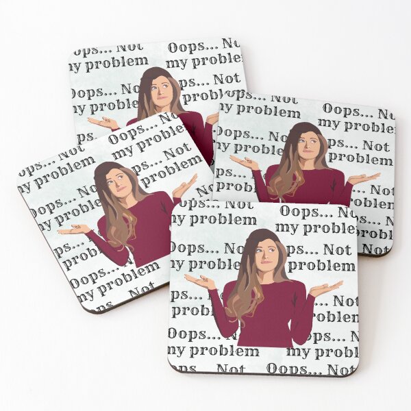 Item preview, Oops Not My Problem Funny Sarcastic Girl Art designed and sold by busesplace.