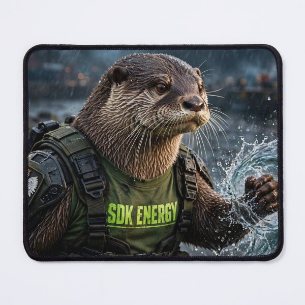 Item preview, AnimalVersum Tactical Otter – Hydro-Bending Water Warrior Illustration designed and sold by SDKENERGY.