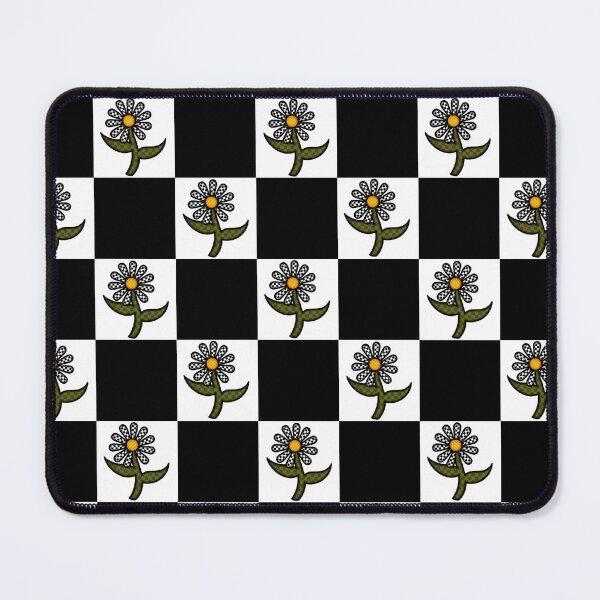 Item preview, Checkered Flower on Checkered Background  designed and sold by Glowing Oldies Shoppe.