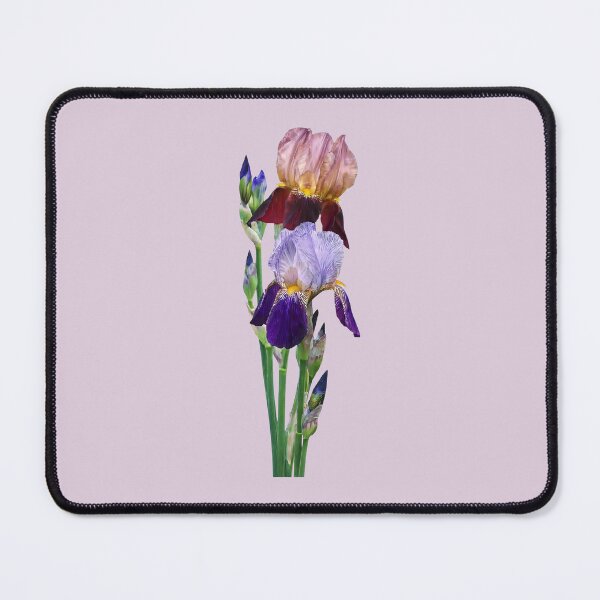 Item preview, Two Bearded Irises One Maroon One Purple designed and sold by Susan Savad.