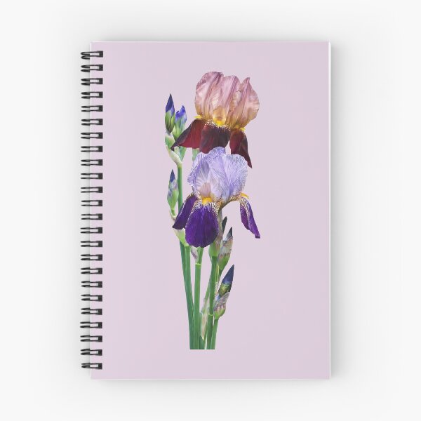Item preview, Two Bearded Irises One Maroon One Purple designed and sold by Susan Savad.