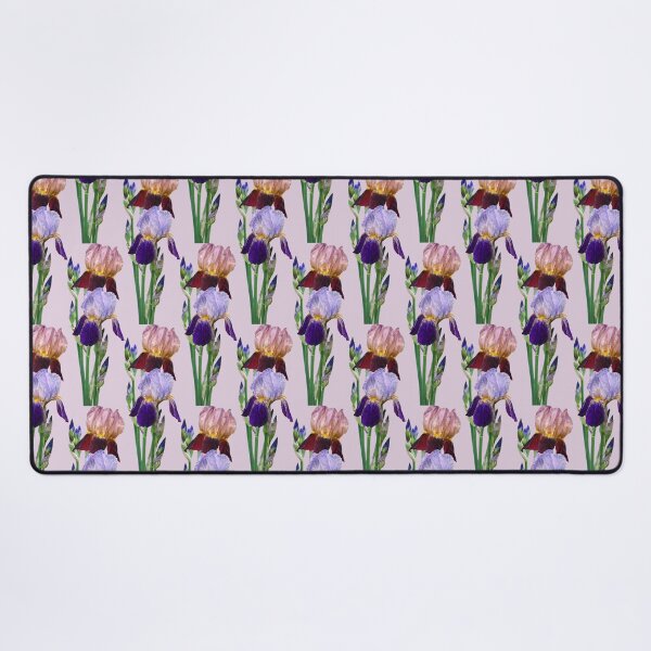 Item preview, Two Bearded Irises One Maroon One Purple designed and sold by Susan Savad.