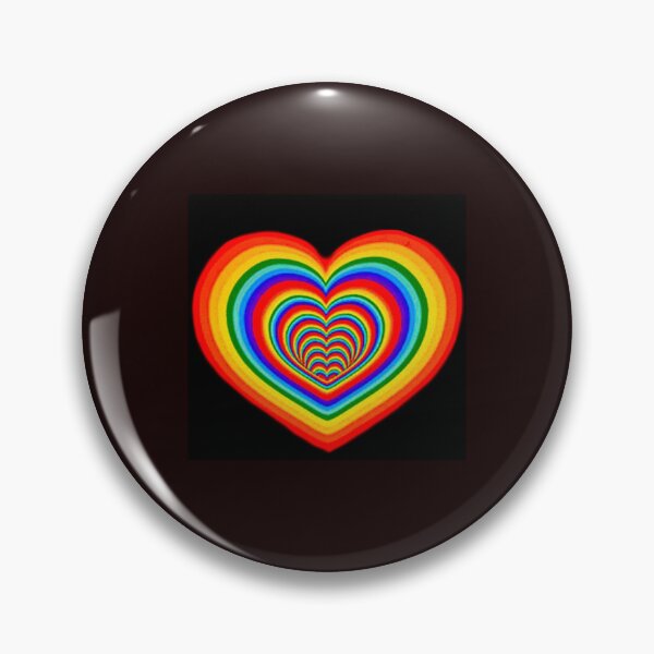 Aperçu de l'œuvre Cœur rainbow créée et vendue par REDART69.