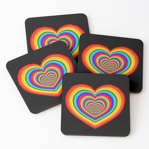 Aperçu de l'œuvre Cœur rainbow créée et vendue par REDART69.