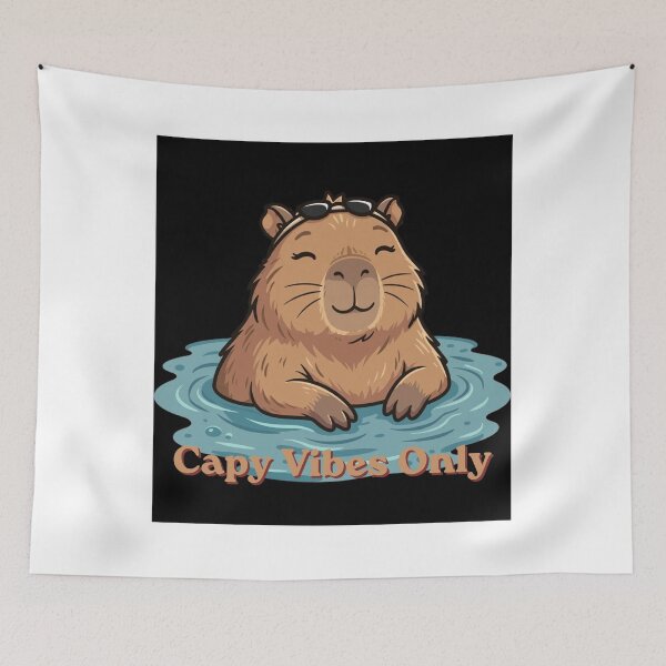 Item preview, Capy Vibes Only Cute Capybara | Kawaii Relaxing Capybara Design designed and sold by Penguin Mood .