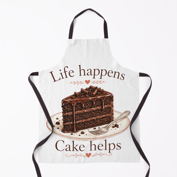 Item preview, Life Happens Cake Helps Chocolate Cake designed and sold by cookingtherapy.