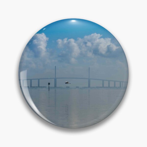 Item preview, The Sunshine Skyway Bridge stretches across Tampa Bay beneath a dramatic blanket of clouds designed and sold by EyezWatchin.