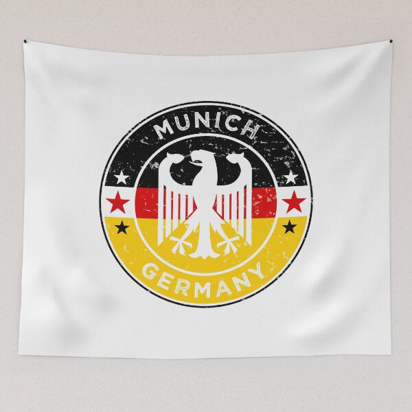 Item preview, Munich Germany Eagle Vintage Flag designed and sold by ArtByKatti.
