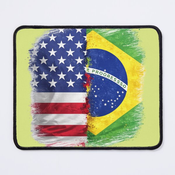 Item preview, USA & Brazil Flag designed and sold by DreamPrint Collective.