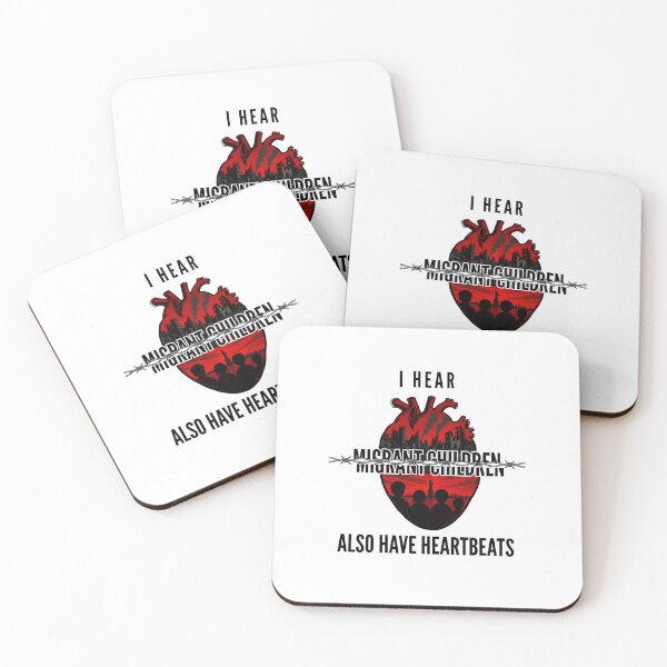 Item preview, I Hear Migrant Children Also Have Heartbeats - Political Activism Heart Design designed and sold by Neurospicy Trolls.