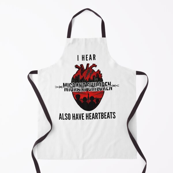 Item preview, I Hear Migrant Children Also Have Heartbeats - Political Activism Heart Design designed and sold by Neurospicy Trolls.