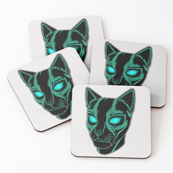 Item preview, Retro Cyberpunk Cat Vector Sticker designed and sold by mrshadow113.