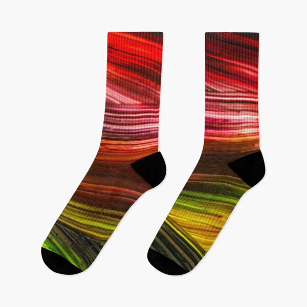 Item preview, Red and Green Flow – Vibrant Abstract Motion Lines designed and sold by BuckaBaby.