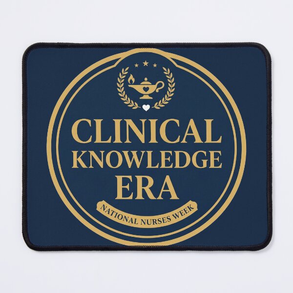 Item preview, Clinical Knowledge Era Nursing Professional Gold Badge Vibe designed and sold by Pride Emblem Prints.