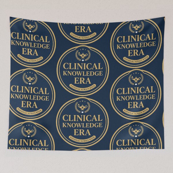 Item preview, Clinical Knowledge Era Nursing Professional Gold Badge Vibe designed and sold by Pride Emblem Prints.