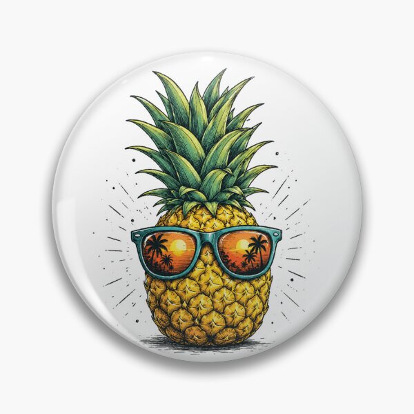 Item preview, Cool Tropical Pineapple Sunglasses Retro Summer Vacation  designed and sold by Moizento.
