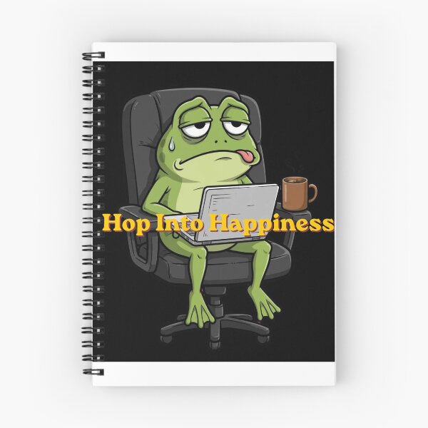 Item preview, Hoppy Vibes Only Cute Frog | Funny Kawaii Frog Design designed and sold by Penguin Mood .