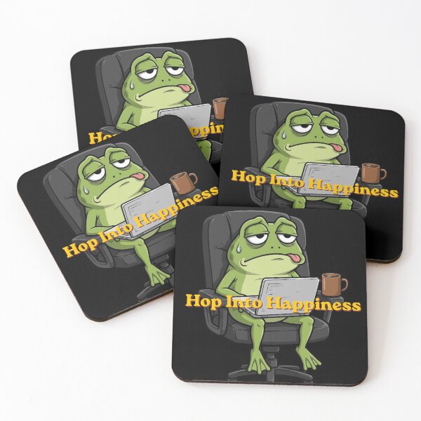 Item preview, Hoppy Vibes Only Cute Frog | Funny Kawaii Frog Design designed and sold by Penguin Mood .