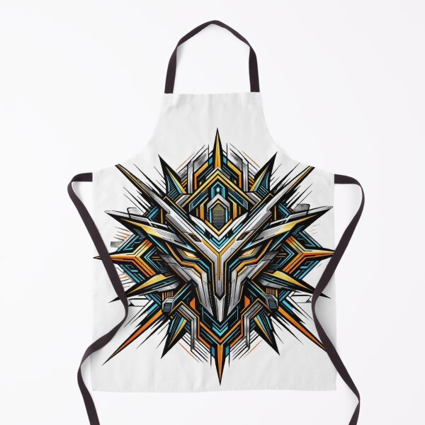 Item preview, Futuristic Geometric Mecha Mask Design designed and sold by MintvexaDesign.