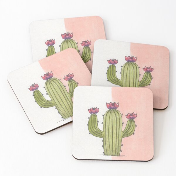 Item preview, Hand Drawn Cactus with Flowers designed and sold by MyCuriousMagpie.