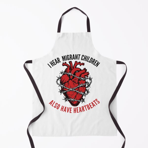 Item preview, I Hear Migrant Children Also Have Heartbeats - Barbed Wire Heart Protest designed and sold by Neurospicy Trolls.