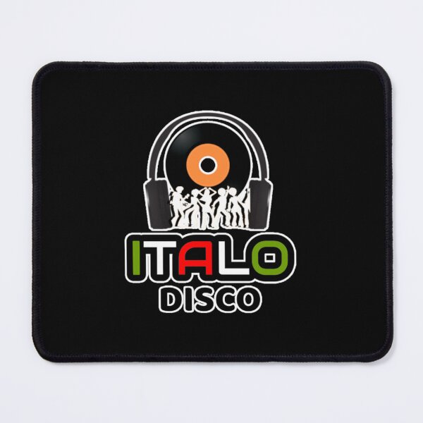 Item preview, Italo Disco | 80s Italian Dance Music | Retro DJ Vinyl Headphones designed and sold by Graphroad.