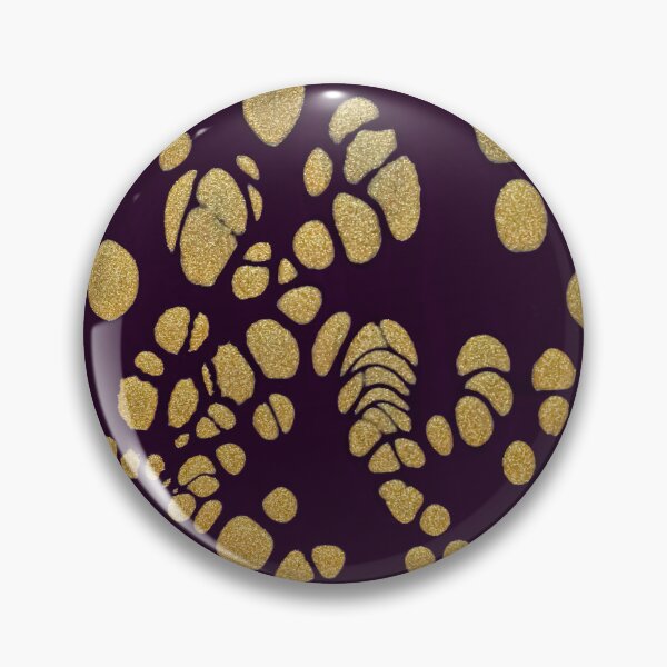 Item preview, Gold Cells on Purple – Abstract Organic Pattern Design designed and sold by BuckaBaby.