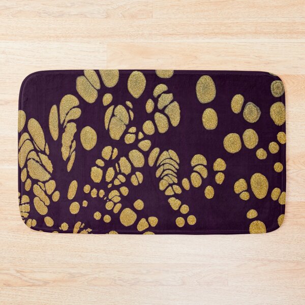 Item preview, Gold Cells on Purple – Abstract Organic Pattern Design designed and sold by BuckaBaby.