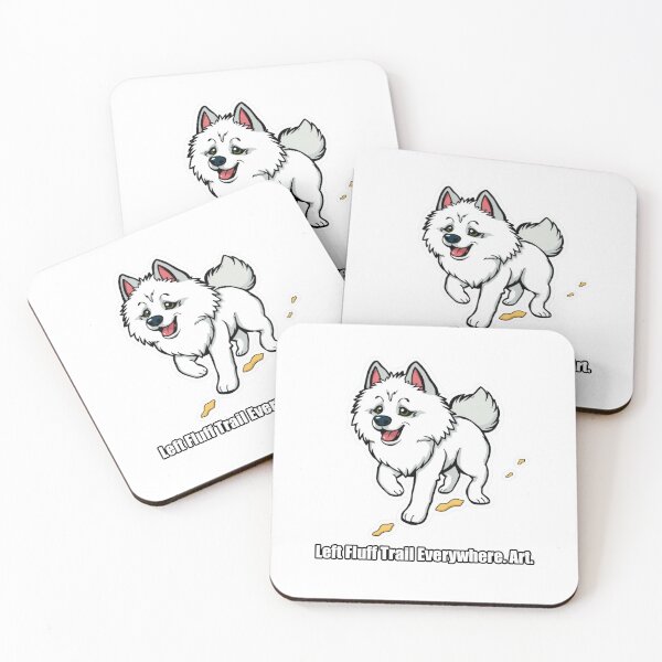 Item preview, Samoyed - Left Fluff Trail Everywhere Art - Funny Samoyed Gift designed and sold by pawdrops.