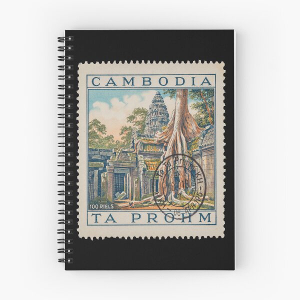 Item preview, Ta Prohm Cambodia Root Temple Jungle Stamp Sticker designed and sold by stickercuffs.