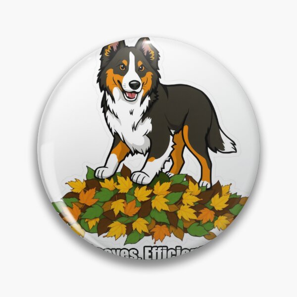 Item preview, Australian Shepherd - Herded Leaves Efficient Morning - Funny Aussie Gift designed and sold by pawdrops.