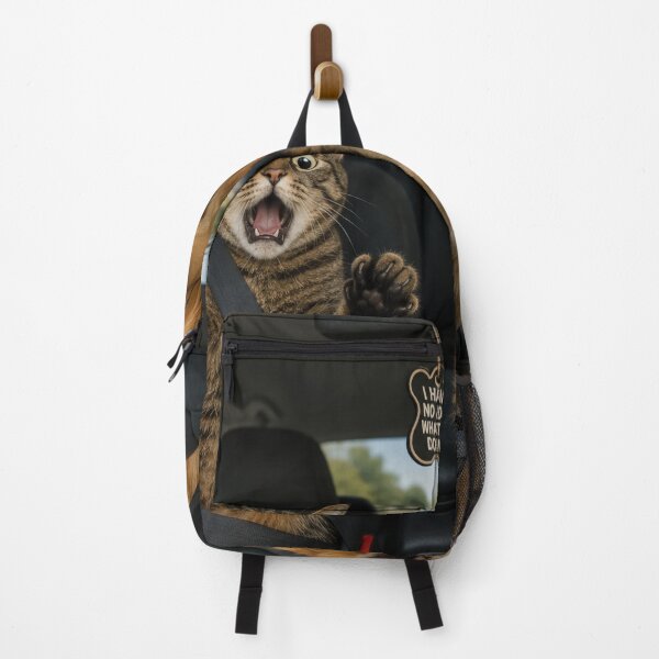 Item preview, Dog Driving, Cat Panicking – Funny Pet Meme designed and sold by GARAPROMOCIONES.