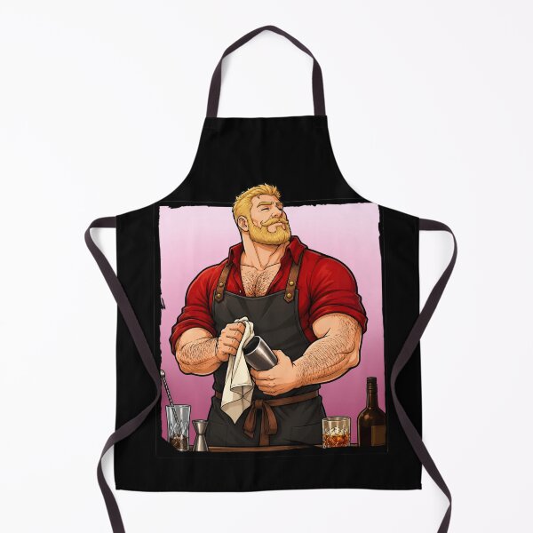 Aperçu de l'œuvre Barman Ours Gay | Cadeau Fierté Ours Gay pour Ours Gay créée et vendue par BrokenLabel.