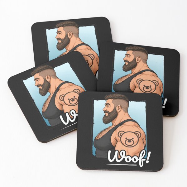 Item preview, Woof Oso Gay | Regalo de cuero para osos gays designed and sold by BrokenLabel.
